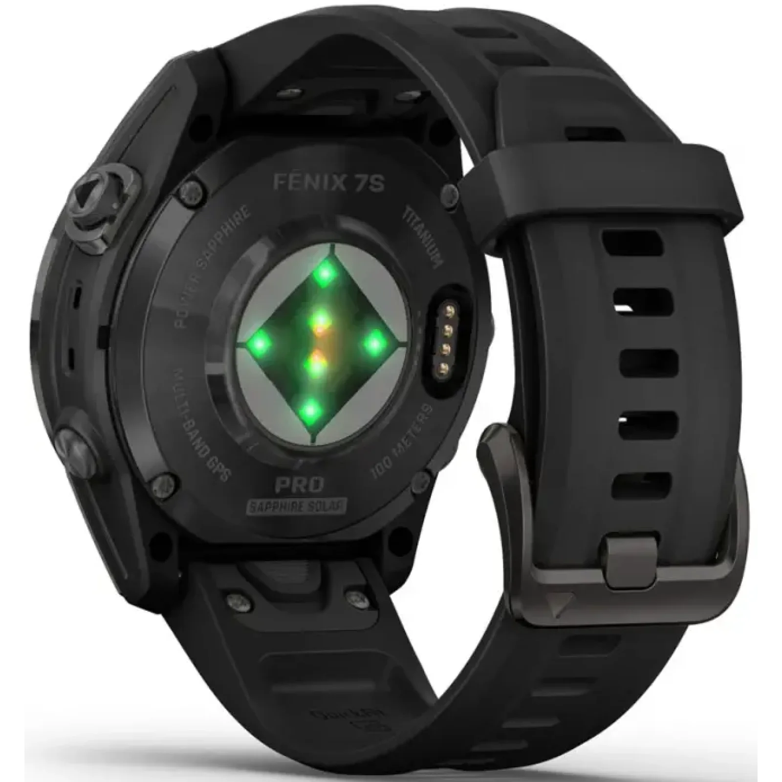 Смарт-годинник GARMIN Fenix 7S Pro Sapphire Solar Carbon Gray DLC Titanium with Black Band (010-02776-10/11/54)