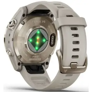 Смарт-годинник GARMIN Fenix 7S Pro Sapphire Solar Soft Gold with Light Sand Band (010-02776-14/15)