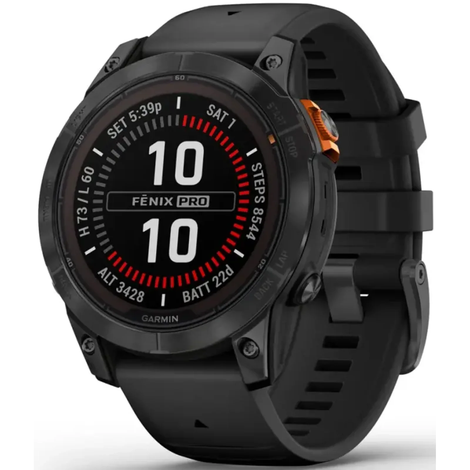 Смарт-годинник GARMIN Fenix 7 Pro Solar Slate Gray with Black Band (010-02777-00/01)
