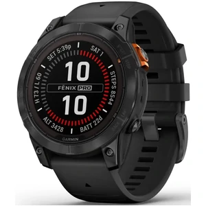 Смарт-годинник Garmin Fenix 7 Pro Solar Slate Gray with Black Band (010-02777-00/01)