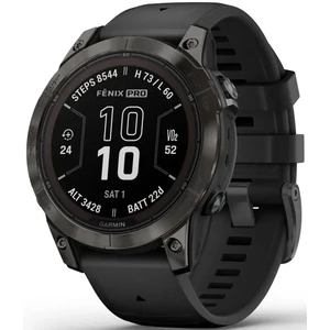 Смарт-годинник Garmin Fenix 7 Pro Sapphire Solar Carbon Gray DLC Titanium with Black Band (010-02777-10/11/54)