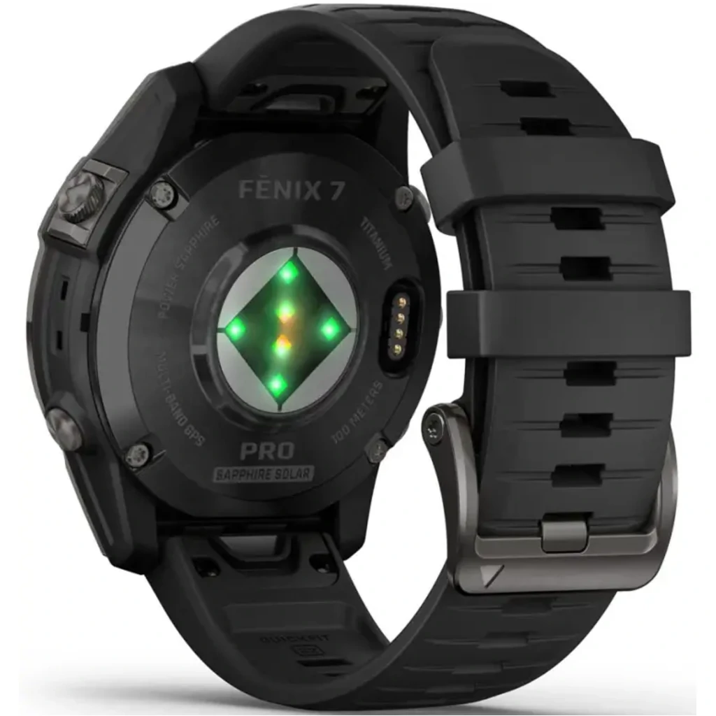 Смарт-годинник GARMIN Fenix 7 Pro Sapphire Solar Carbon Gray DLC Titanium with Black Band (010-02777-10/11/54)