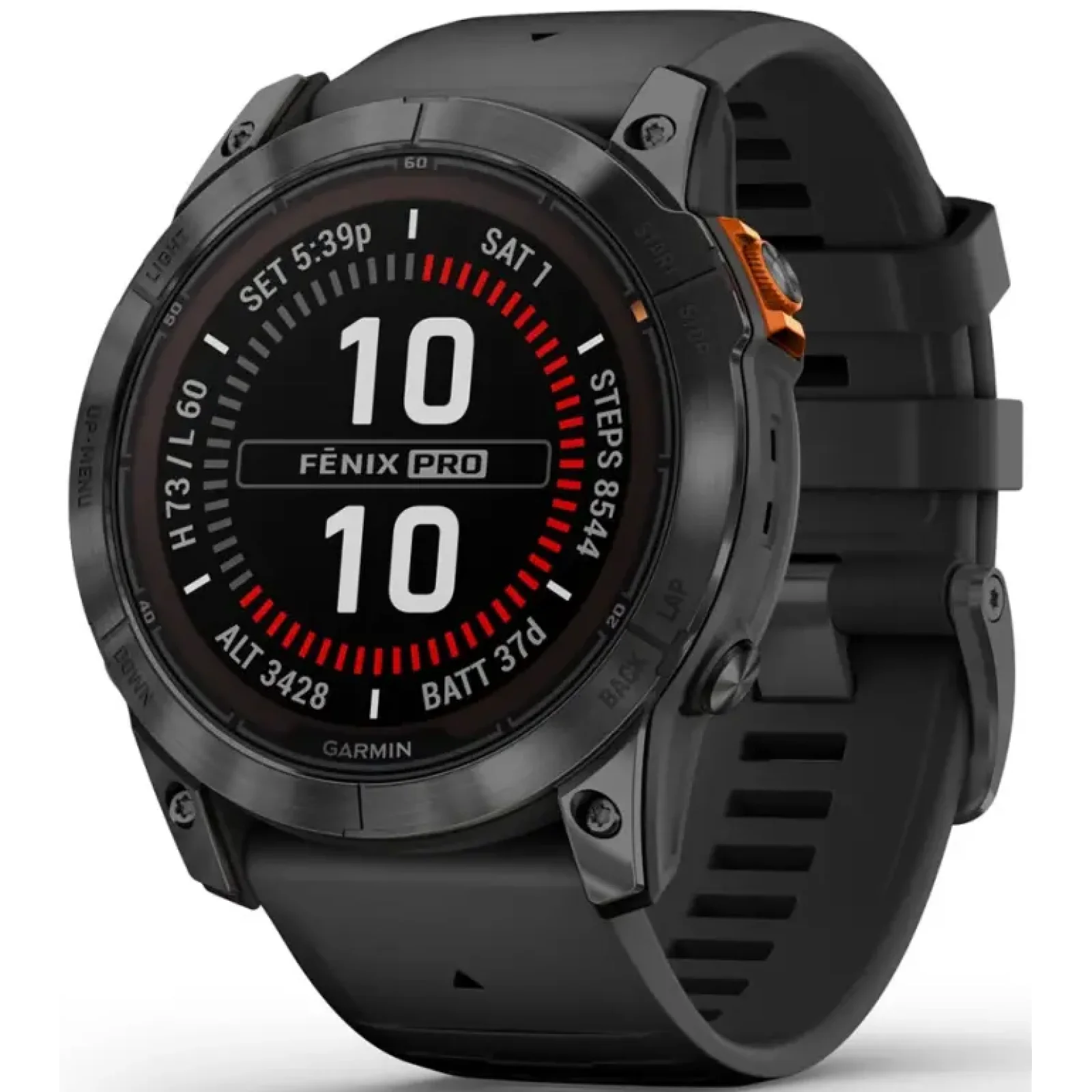 Смарт-годинник GARMIN Fenix 7X Pro Solar Slate Gray with Black Band (010-02778-00/01)
