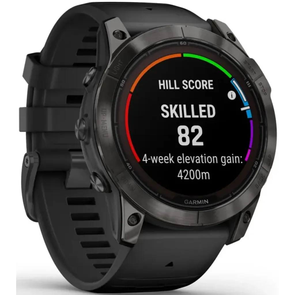 Смарт-годинник GARMIN Fenix 7X Pro Sapphire Solar Carbon Gray DLC Titanium with Black Band (010-02778-10/11/54) UA