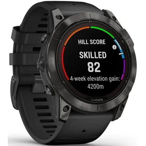 Смарт-годинник GARMIN Fenix 7X Pro Sapphire Solar Carbon Gray DLC Titanium with Black Band (010-02778-10/11/54) UA