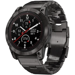 Смарт-годинник Garmin Fenix 7X Pro Sapphire Solar Carbon Gray DLC Titanium with Vented Titanium Bracelet (010-02778-30)