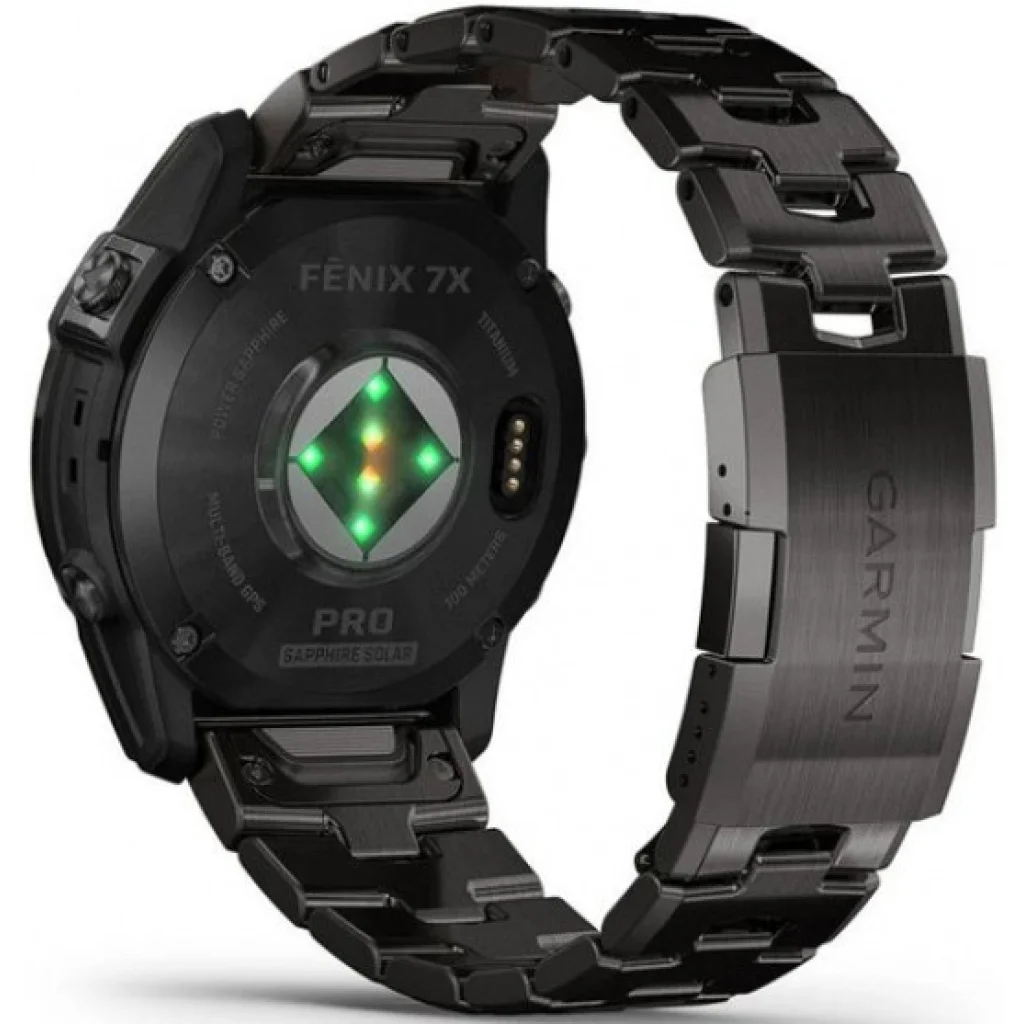 Смарт-часы GARMIN Fenix 7X Pro Sapphire Solar Carbon Gray DLC Titanium with Vented Titanium Bracelet (010-02778-30)