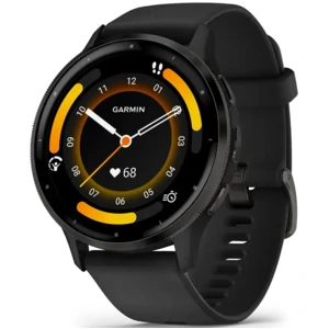 Смарт-годинник Garmin Venu 3 Slate Stainless Steel Bezel with Black Case and Silicone Band (010-02784-01/51) UA