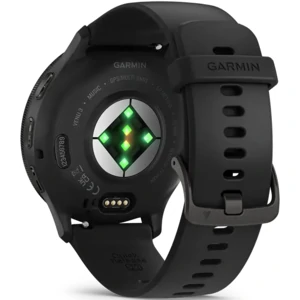 Смарт-часы GARMIN Venu 3 Slate Stainless Steel Bezel with Black Case and Silicone Band (010-02784-01/51) UA
