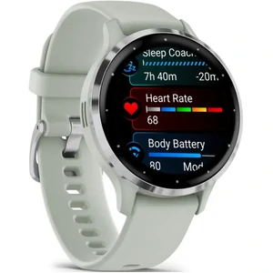 Смарт-часы Garmin Venu 3S Silver Stainless Steel Bezel with Sage Gray Case and Silicone Band (010-02785-01/51) UA