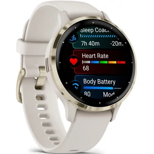 Смарт-часы GARMIN Venu 3S Soft Gold Stainless Steel Bezel with Ivory Case and Silicone Band (010-02785-04/54)
