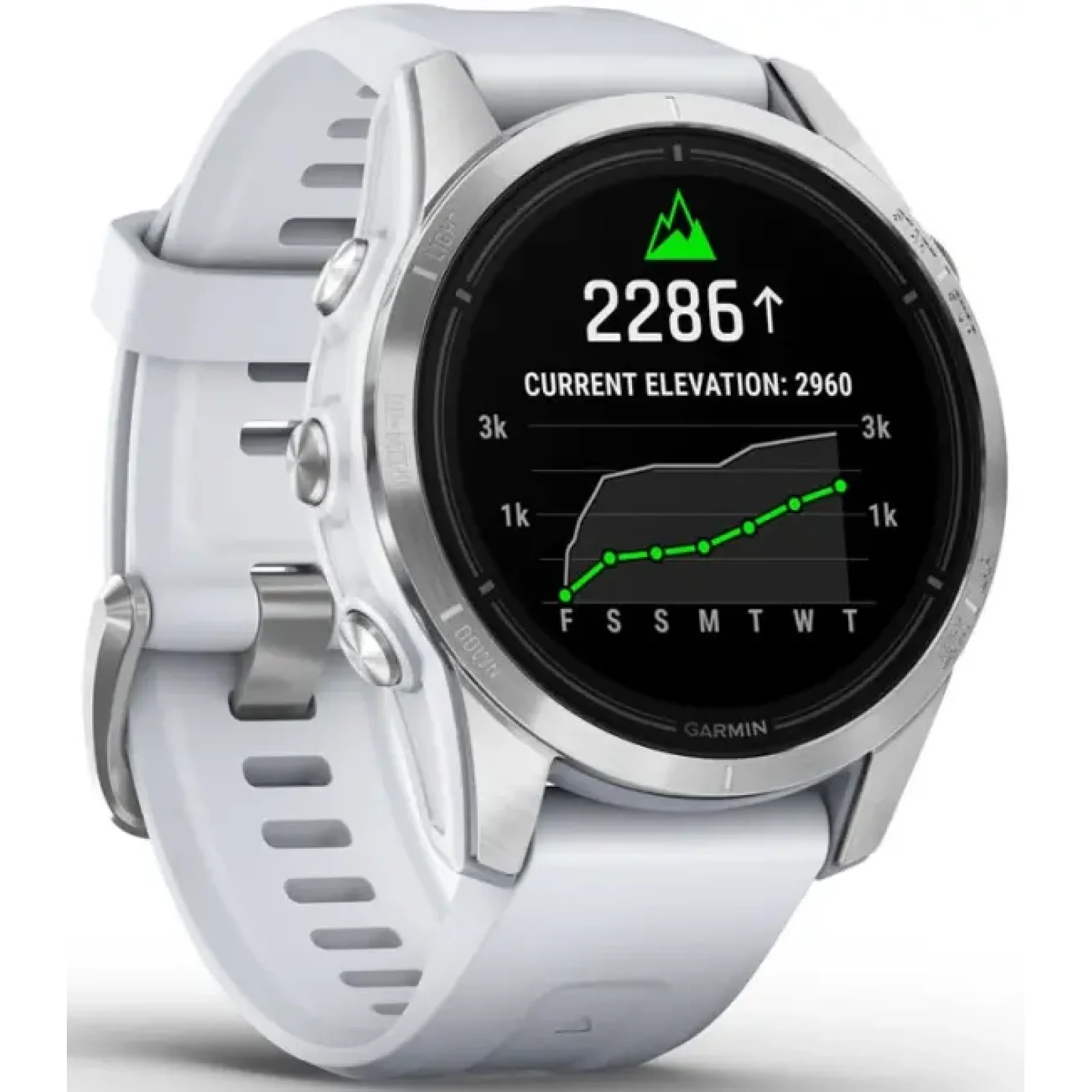 Смарт-часы GARMIN Epix Pro (Gen 2) 42mm Silver with Whitestone Band (010-02802-00/01)