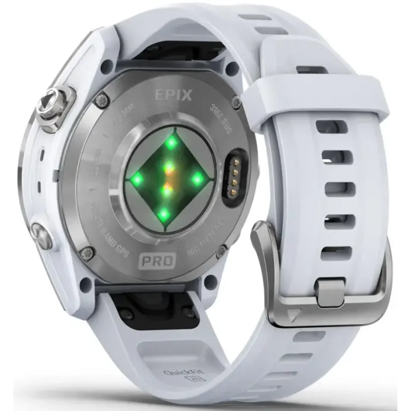 Смарт-часы GARMIN Epix Pro (Gen 2) 42mm Silver with Whitestone Band (010-02802-00/01)
