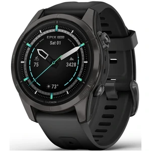 Смарт-часы Garmin Epix Pro (Gen 2) Sapphire Edition Carbon Grey DLC Titanium with Black Band (010-02802-14/15)