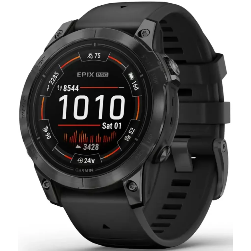 Смарт-годинник GARMIN Epix Pro (Gen 2) 47mm Slate Grey with Black Band (010-02803-00/01)