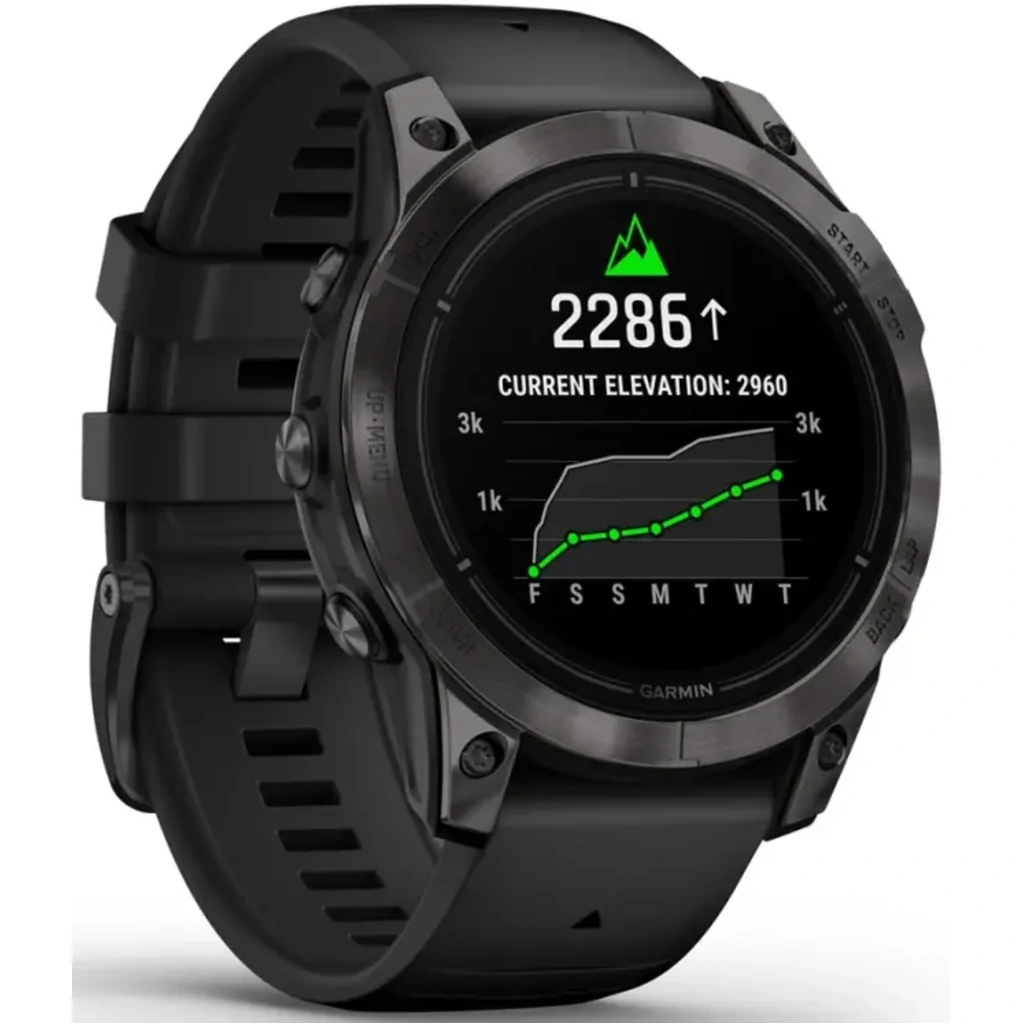 Смарт-годинник GARMIN Epix Pro (Gen 2) Sapphire Edition 47mm Carbon Grey DLC Titanium with Black Band (010-02803-10/11)