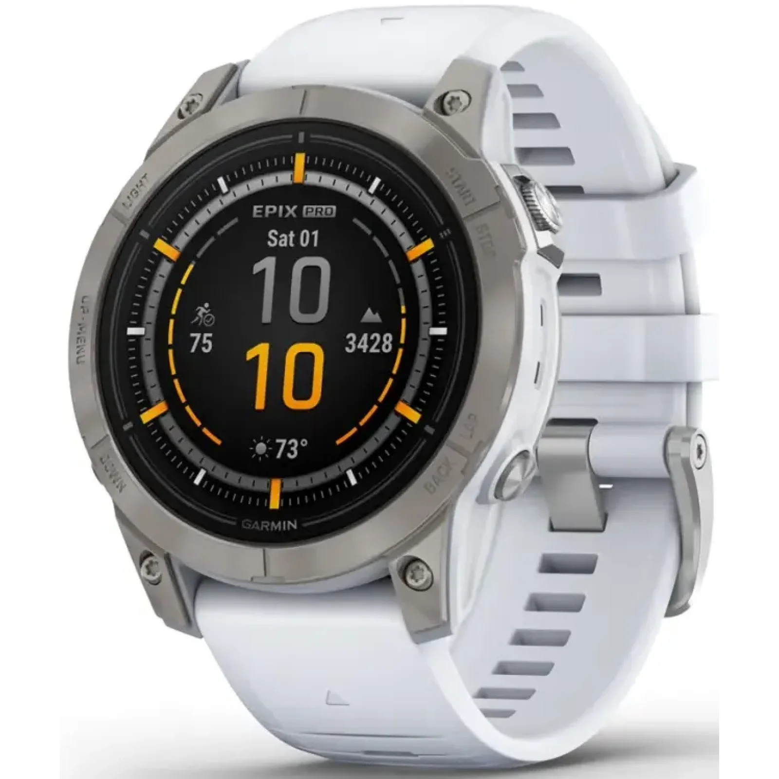 Смарт-годинник GARMIN Epix Pro (Gen 2) Sapphire Edition 47mm Titanium with Whitestone Band (010-02803-20/21)