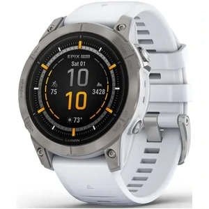 Смарт-часы Garmin Epix Pro (Gen 2) Sapphire Edition 47mm Titanium with Whitestone Band (010-02803-20/21)