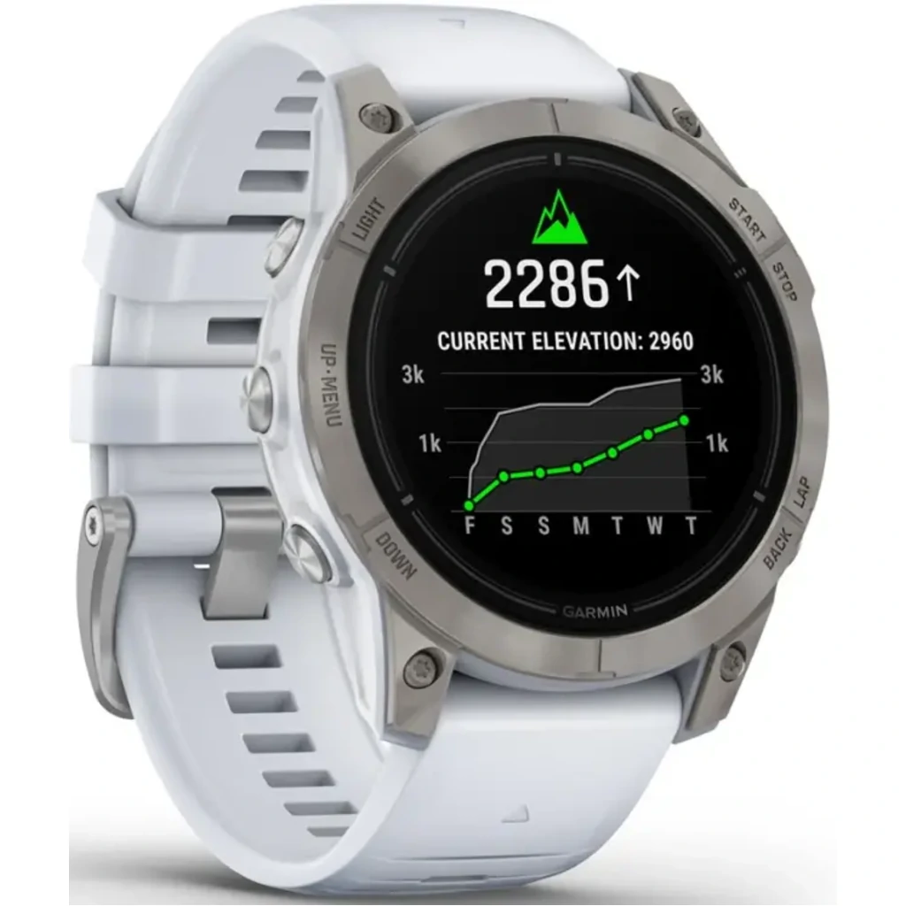 Смарт-часы GARMIN Epix Pro (Gen 2) Sapphire Edition 47mm Titanium with Whitestone Band (010-02803-20/21)