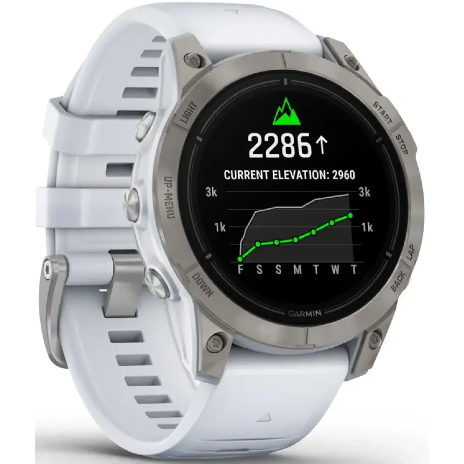 Смарт-годинник GARMIN Epix Pro (Gen 2) Sapphire Edition 47mm Titanium with Whitestone Band (010-02803-20/21)