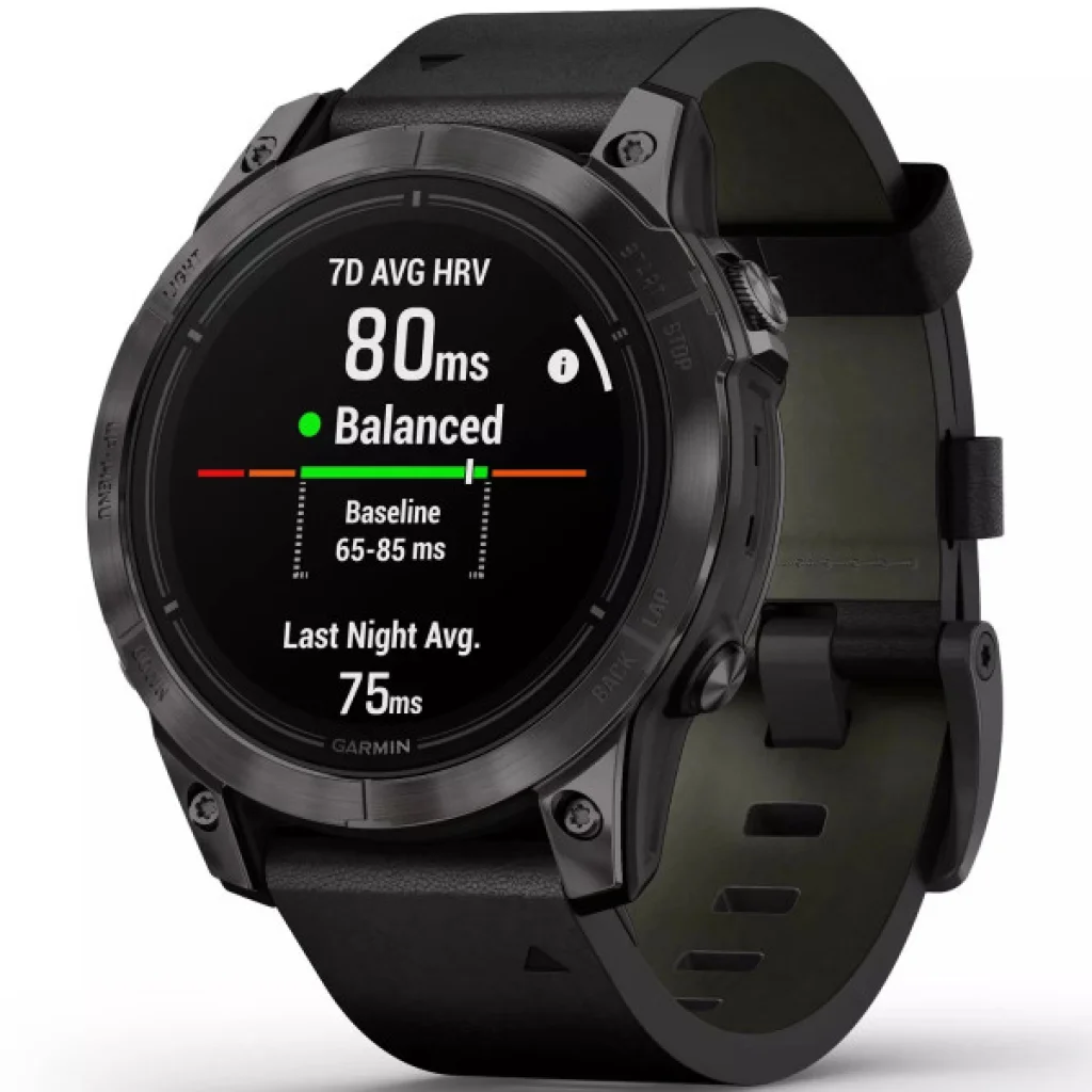 Смарт-часы GARMIN Epix Pro (Gen 2) Sapphire Edition 47mm Carbon Grey DLC Titanium with Black Leather Band (010-02803-30)