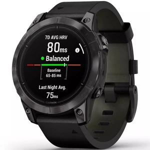 Смарт-часы Garmin Epix Pro (Gen 2) Sapphire Edition 47mm Carbon Grey DLC Titanium with Black Leather Band (010-02803-30)