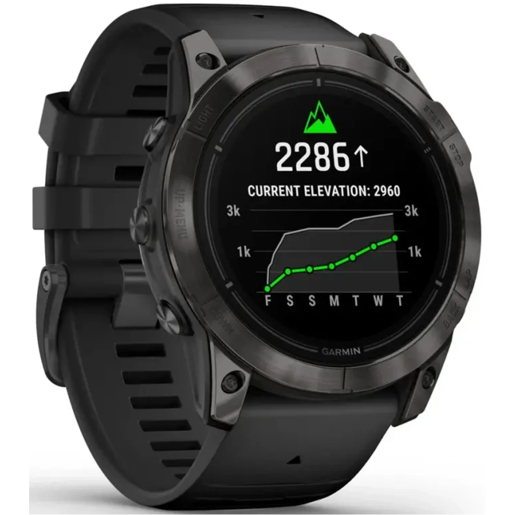 Смарт-годинник GARMIN Epix Pro (Gen 2) Sapphire Edition 51mm Carbon Grey DLC Titanium with Black Band (010-02804-00/01)