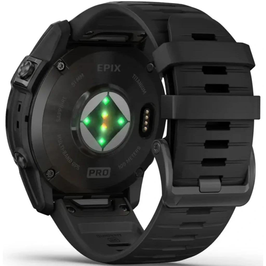 Смарт-годинник GARMIN Epix Pro (Gen 2) Sapphire Edition 51mm Carbon Grey DLC Titanium with Black Band (010-02804-00/01)