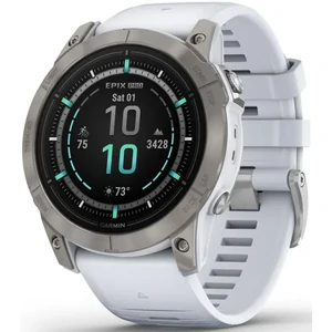 Смарт-часы Garmin Epix Pro (Gen 2) Sapphire Edition 51mm Titanium with Whitestone Band (010-02804-10/11)