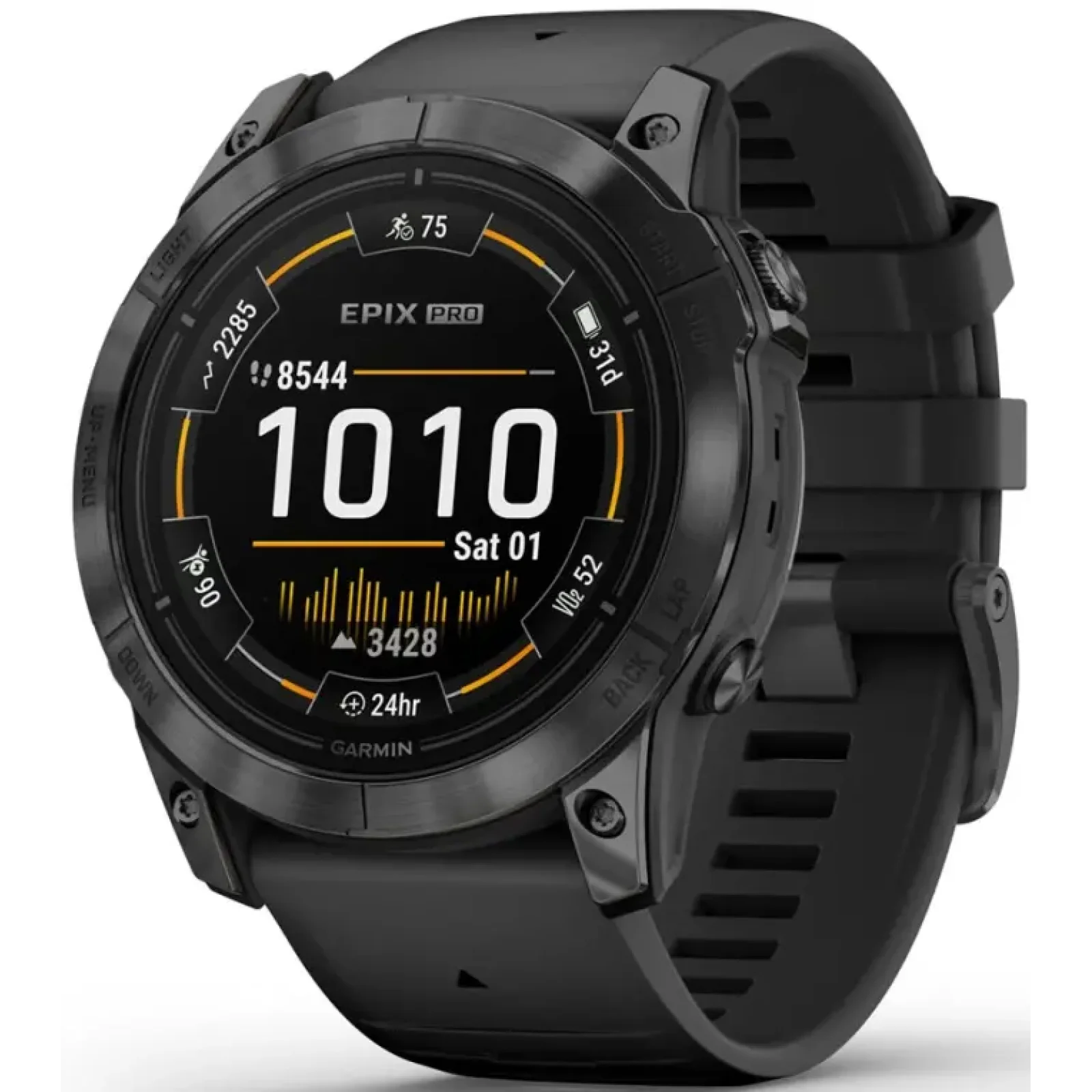 Смарт-годинник GARMIN Epix Pro (Gen 2) 51mm Slate Grey with Black Band (010-02804-20/21)
