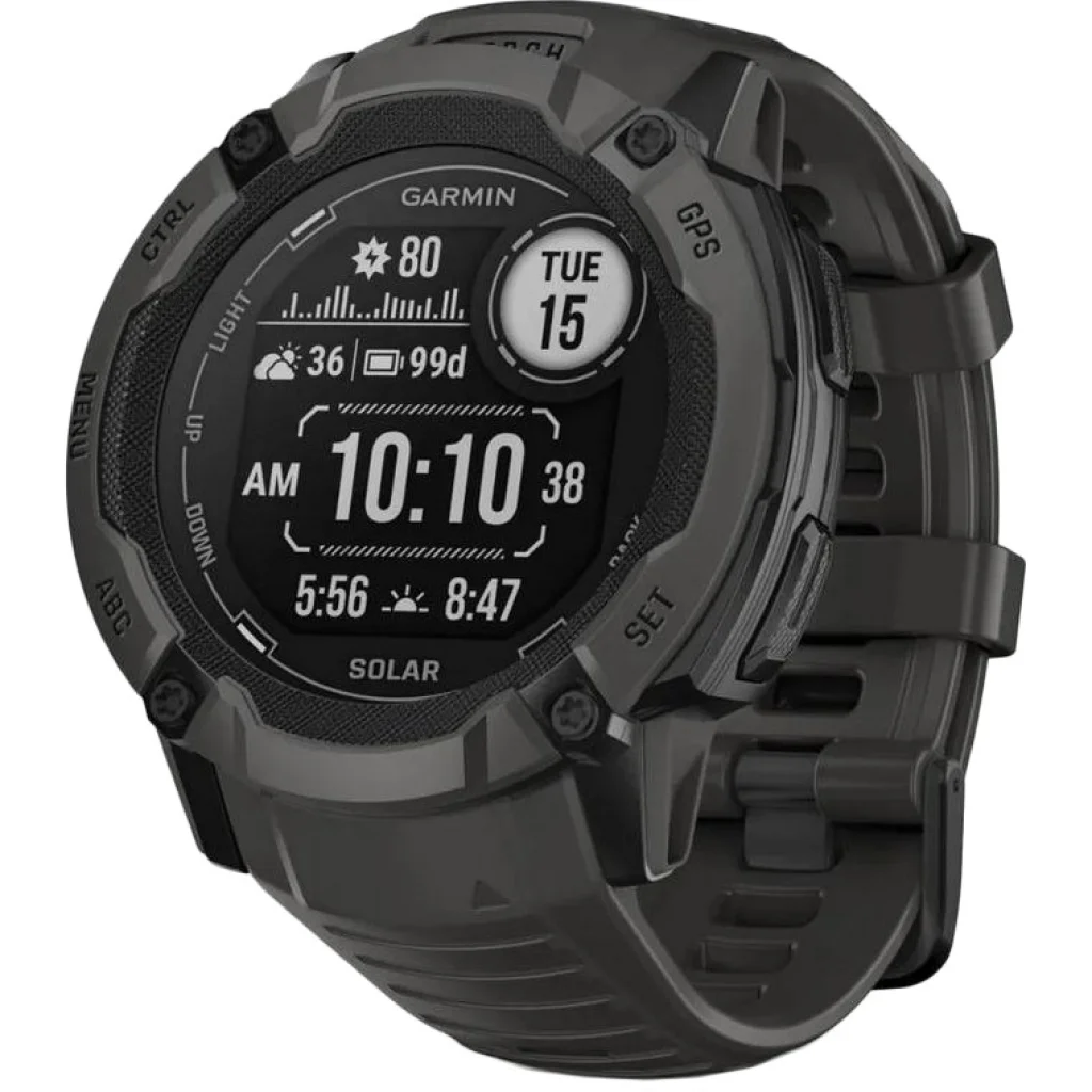Смарт-годинник GARMIN Instinct 2X Solar Graphite (010-02805-10/00/24)