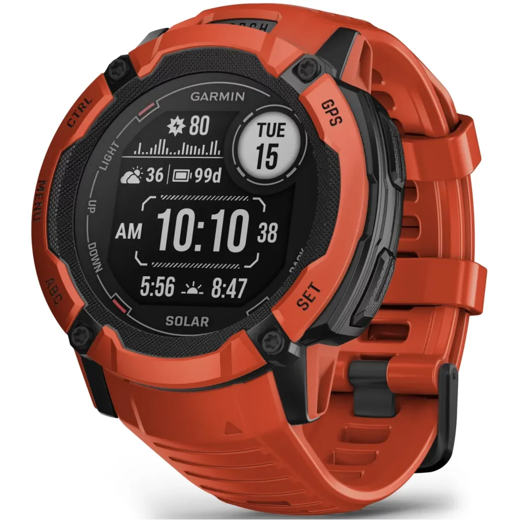 Смарт-годинник GARMIN Instinct 2X Solar Flame Red (010-02805-11/01)