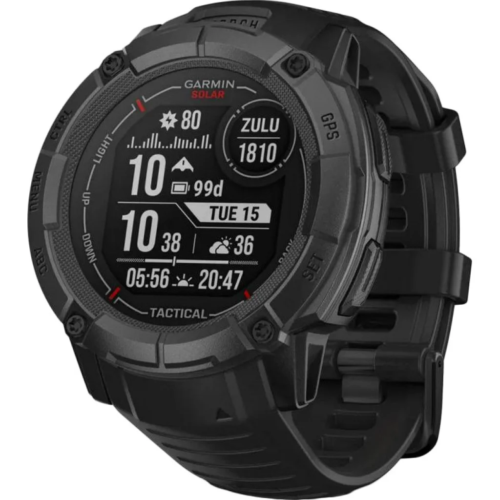 Смарт-годинник GARMIN Instinct 2X Solar Tactical Edition Black (010-02805-13/03/74)