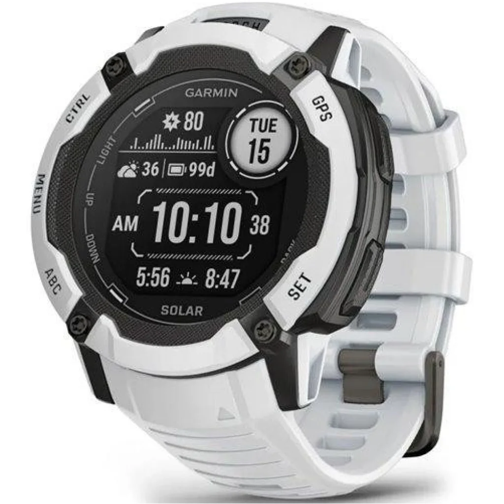 Смарт-часы GARMIN Instinct 2X Solar Whitestone (010-02805-14/04)