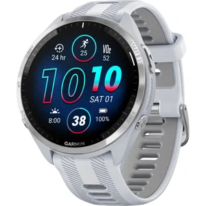 Смарт-годинник Garmin Forerunner 965 Titanium Bezel with Whitestone Case and Whitestone/Powder Gray Silicone Band (010-02809-01/11/81)
