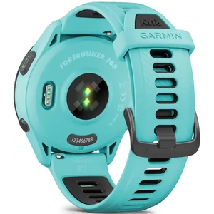 Смарт-годинник GARMIN Forerunner 265 Black Bezel with Aqua Case and Aqua/Black Silicone Band (010-02810-02/12/52) UA