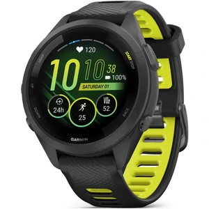 Смарт-годинник Garmin Forerunner 265S Black Bezel and Case with Black/Amp Yellow Silicone Band (010-02810-03/13/53) UA