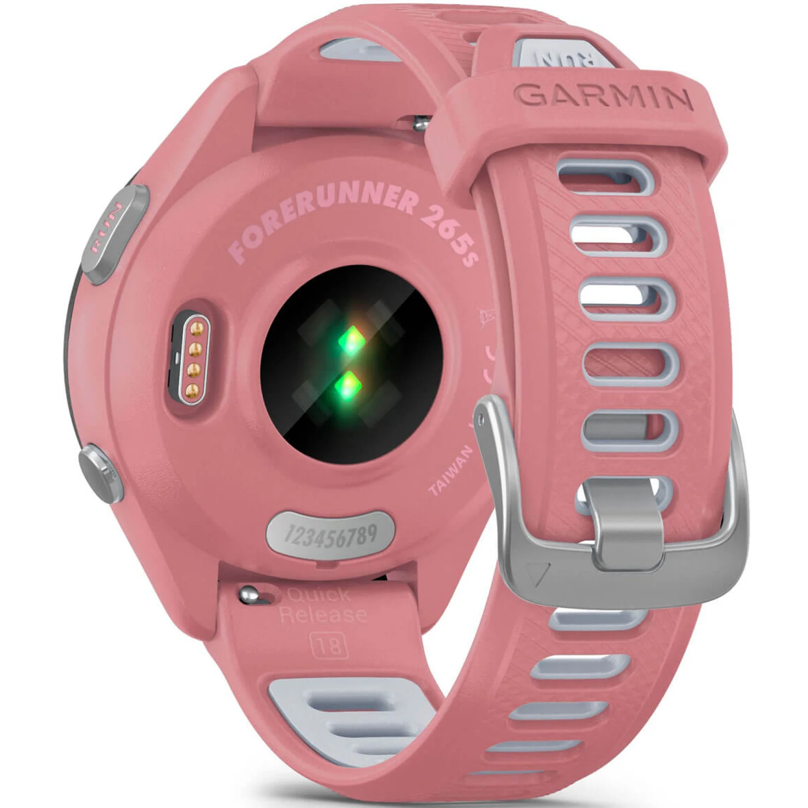 Смарт-часы GARMIN Forerunner 265S Black Bezel with Light Pink Case and Light Pink/Whitestone Silicone Band (010-02810-05/15/55)