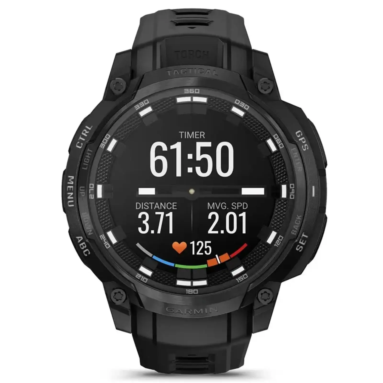 Смарт-часы Garmin Instinct Crossover AMOLED Tactical Black with Black Silicone (010-03398-42) UA