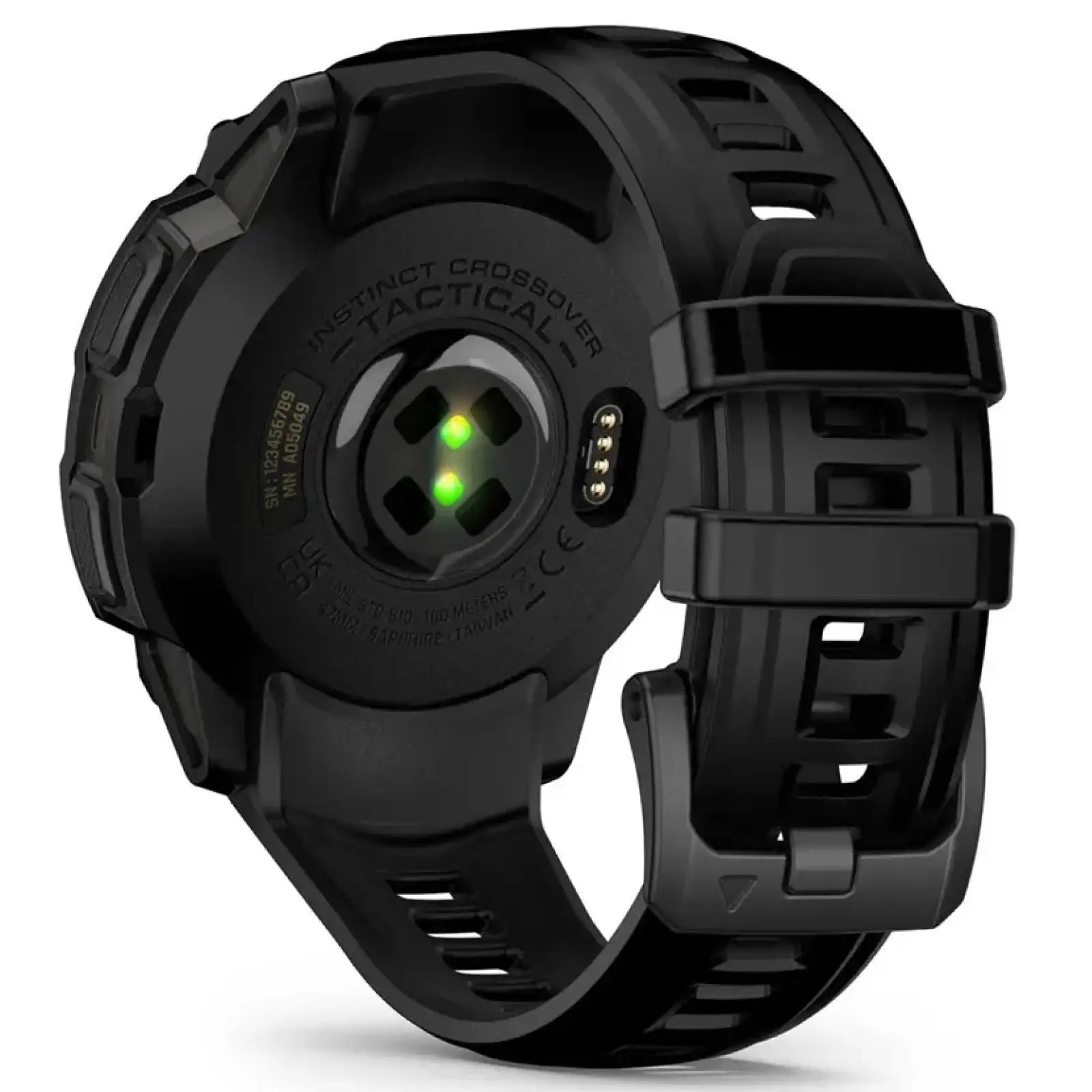 Смарт-часы Garmin Instinct Crossover AMOLED Tactical Black with Black Silicone (010-03398-42) UA