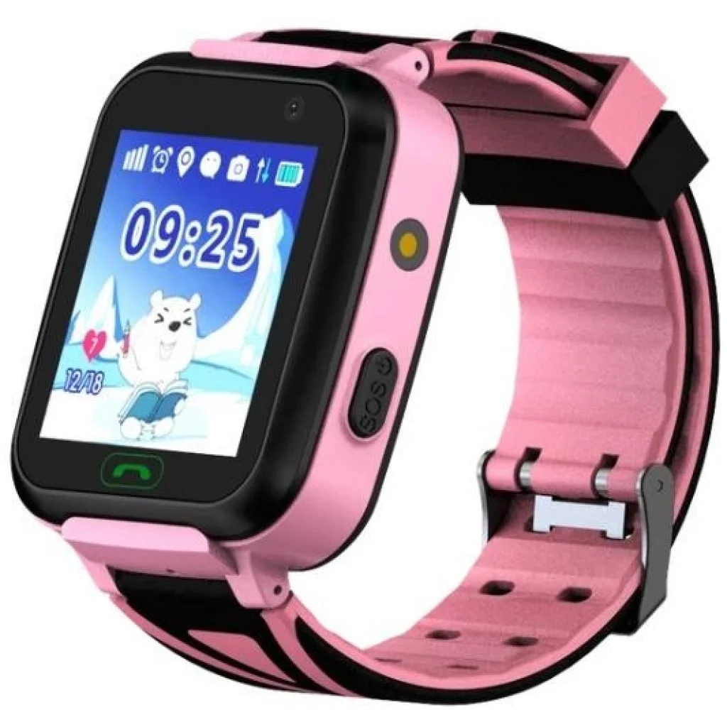 Детские телефон-часы с GPS трекером GOGPS K07 Pink (K07PK) UA
