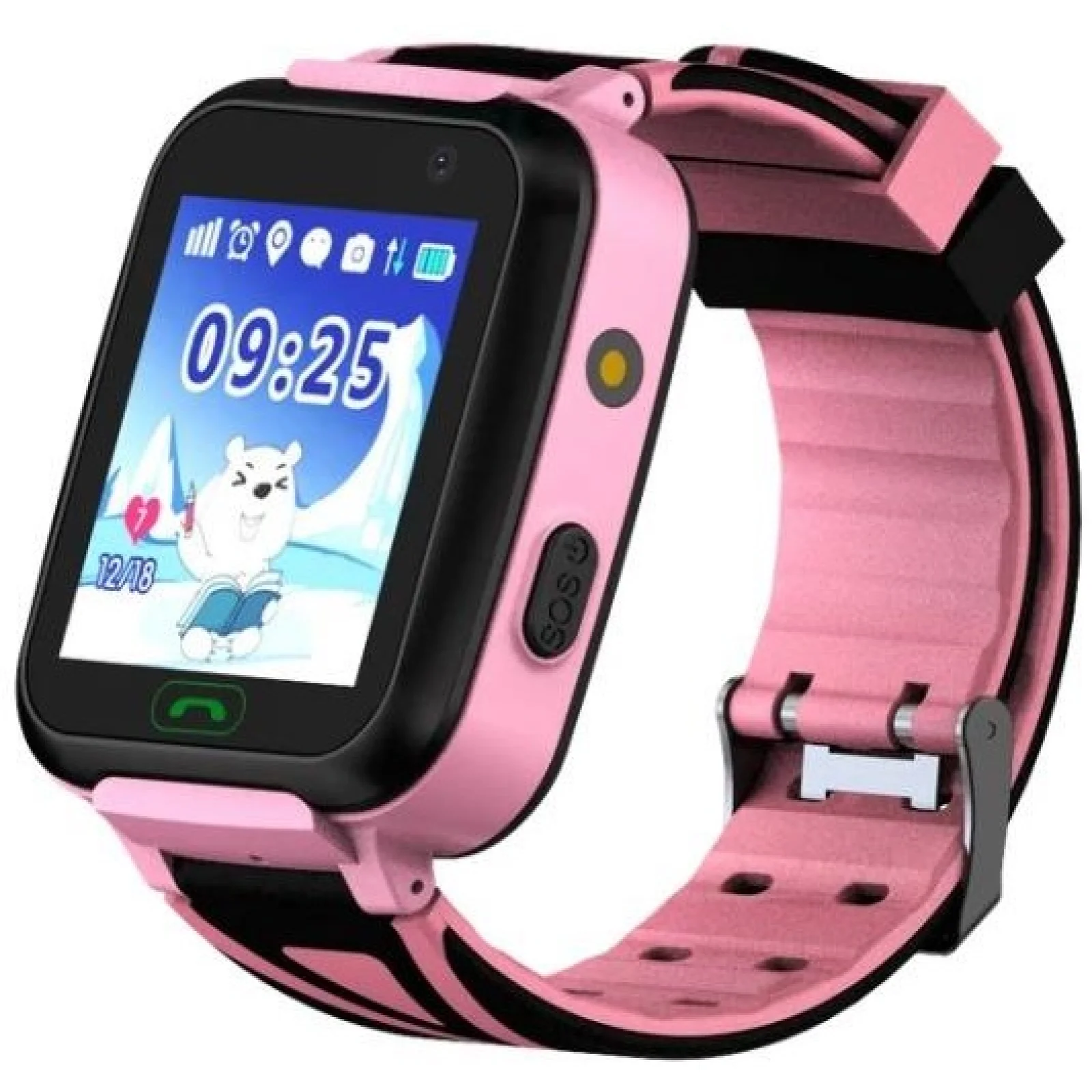 Детские телефон-часы с GPS трекером GOGPS K07 Pink (K07PK) UA