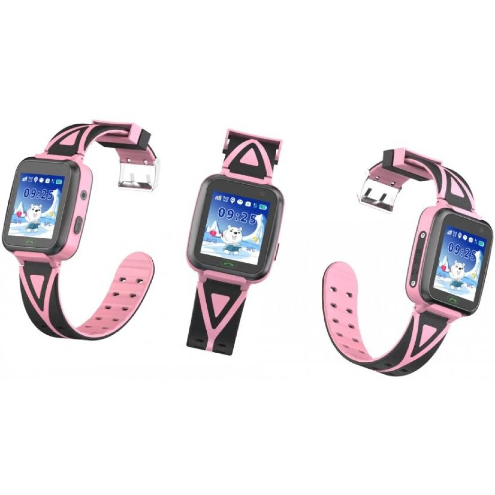 Детские телефон-часы с GPS трекером GOGPS K07 Pink (K07PK) UA