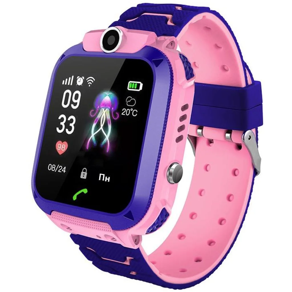 Детские телефон-часы с GPS трекером GOGPS ME K16S Pink (K16SPK) UA