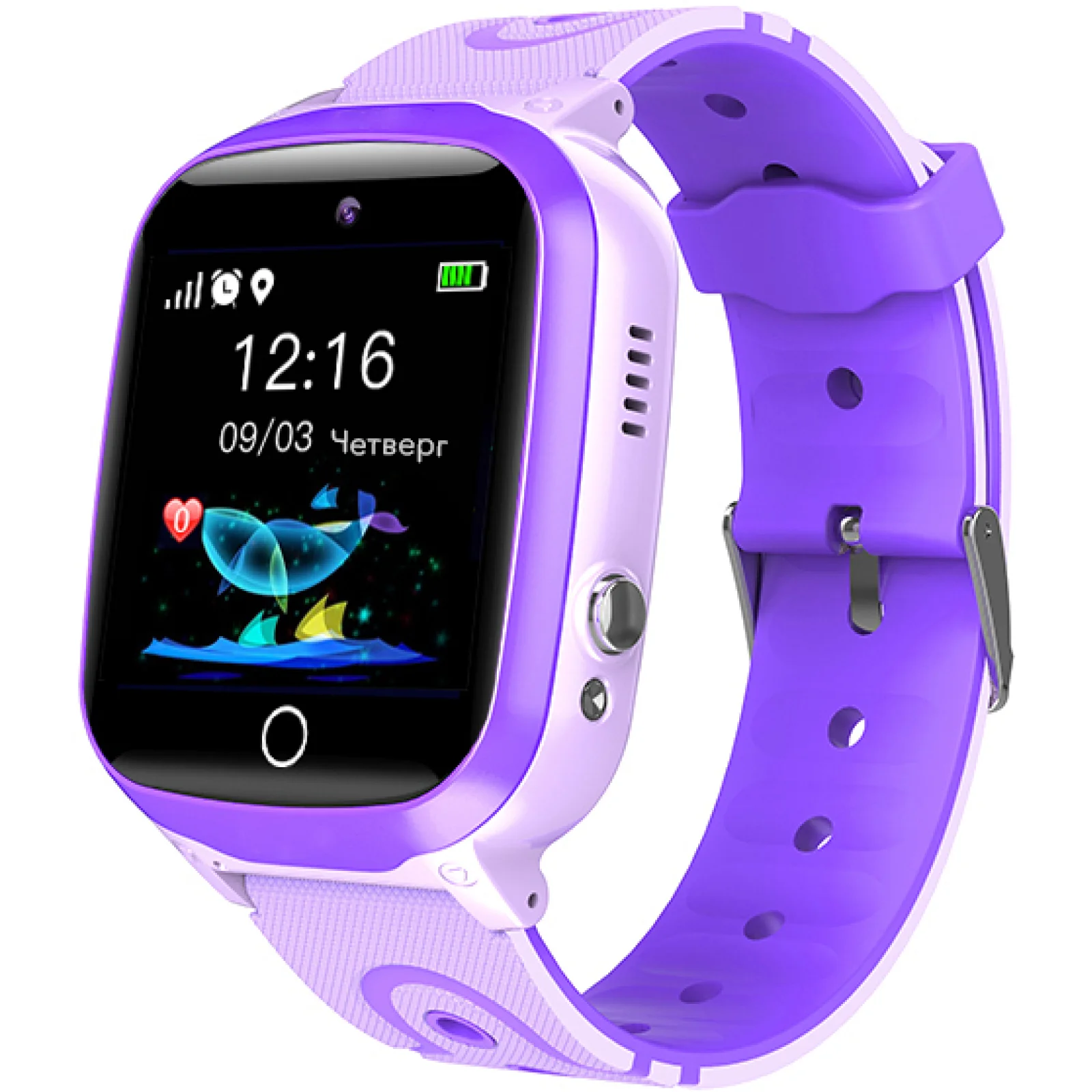 Дитячий годинник з GPS трекером GOGPS ME K17 Purple (K17PR) UA