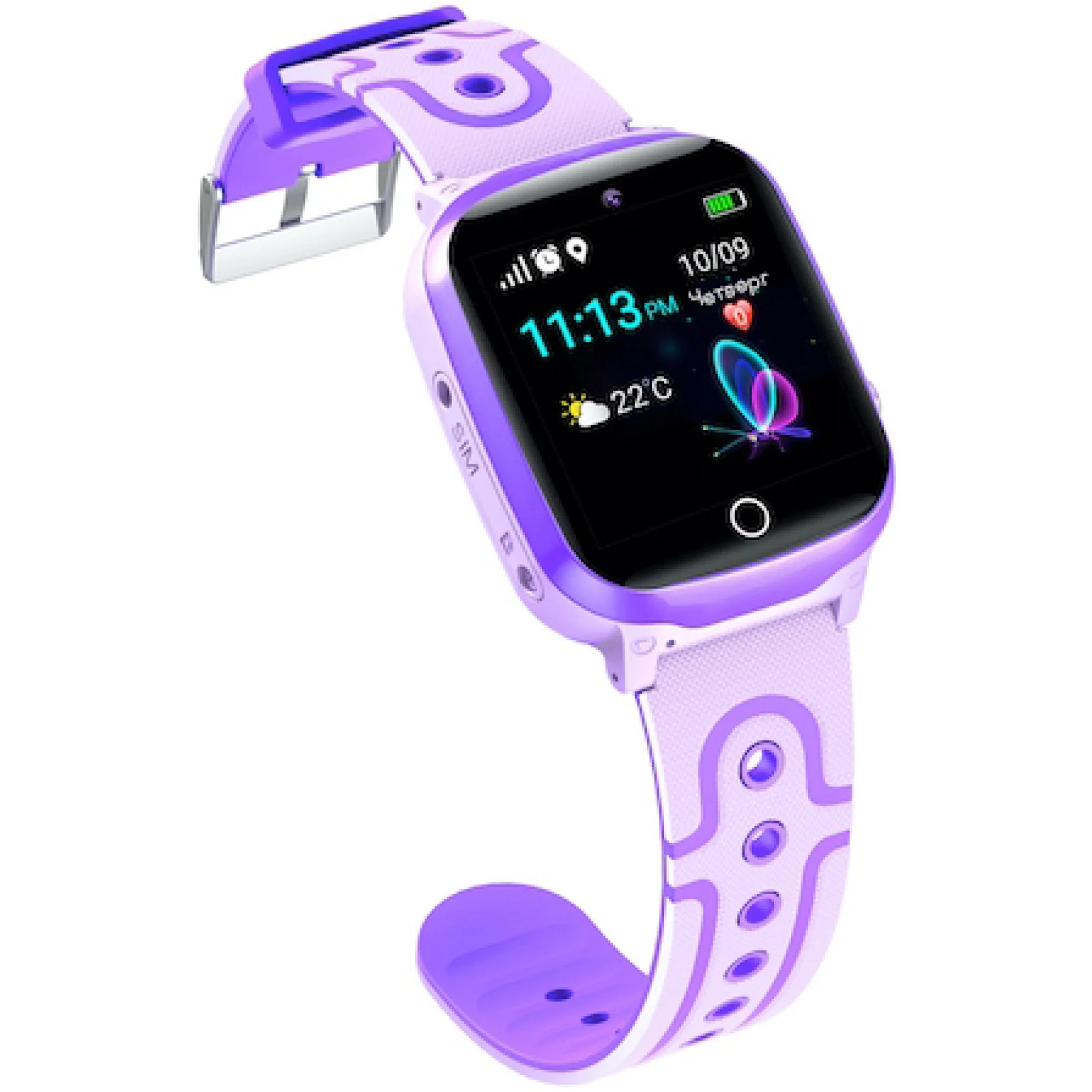 Дитячий годинник з GPS трекером GOGPS ME K17 Purple (K17PR) UA