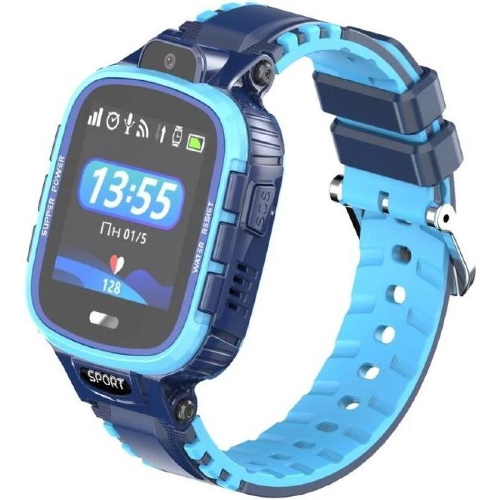 Детские телефон-часы с GPS трекером GOGPS ME K27 Blue (K27BL) UA