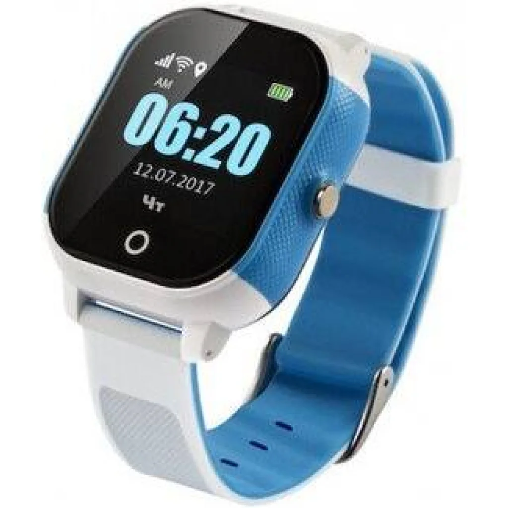 Дитячий телефон-годинник з GPS трекером GOGPS ME K23 Сині з білим UA