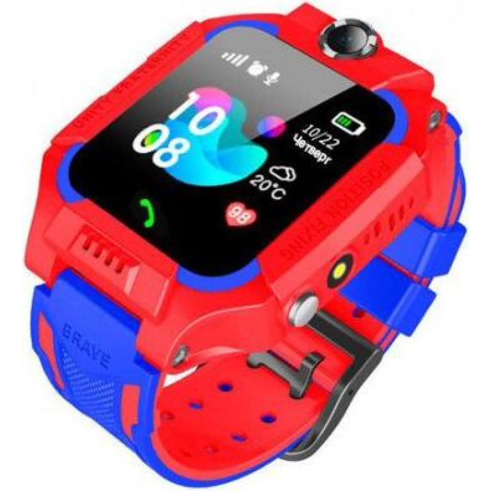 Детские телефон-часы с GPS трекером GOGPS ME K24 Красные UA