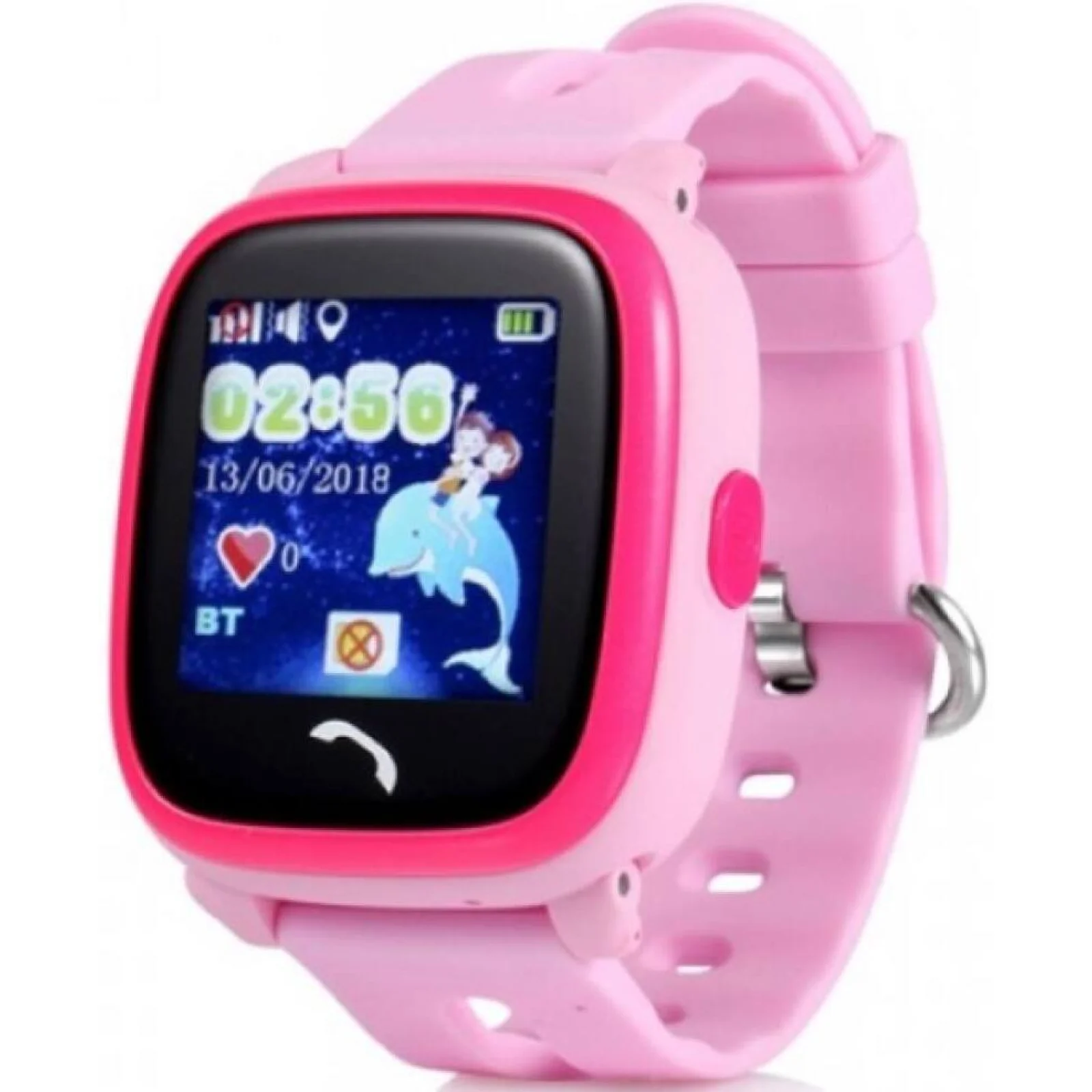 Детские телефон-часы с GPS трекером GOGPS ME K25 Розовые UA